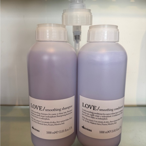 Davines LOVE Smoothing Shampoo and Conditioner - New Professional Size